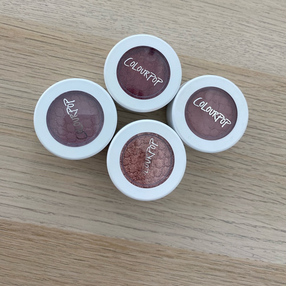 Colourpop eyeshadow x4